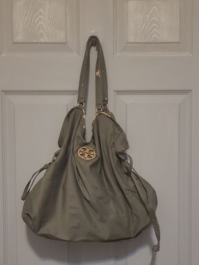Tory Burch Olive Nylon Tote/ Reversable
